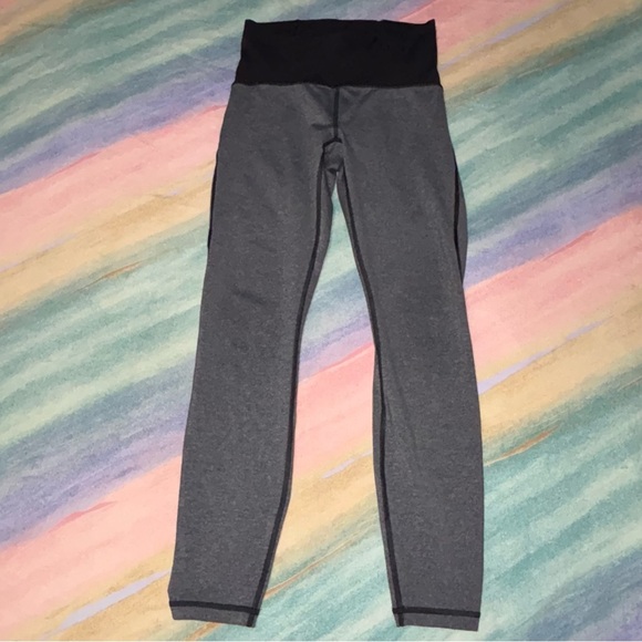 Lululemon Train Times 7/8 Pant *25" Heathered Black / Black size 6 leggings - Picture 6 of 10